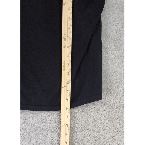 New York and Company Sweater Womens Large Black Cowl Neck Long Sleeve Y2K Top - Picture 5 of 11